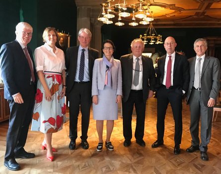 Dr. Eugen Haltiner, FSB, Daniela Stehli, FSB, Dr. Thomas Bauer, FINMA, Antoinette Hunziker-Ebneter, BEKB, Prof. Dr. Peter Nobel, Nobel & Hug, Fredy Hausammann Amrop, Dr. Beat Oberlin, FSB